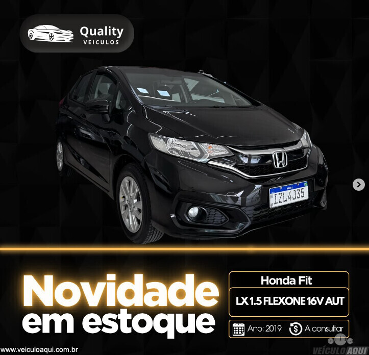 HONDA FIT LX 1.5 FLEXONE 16V AUT 2019