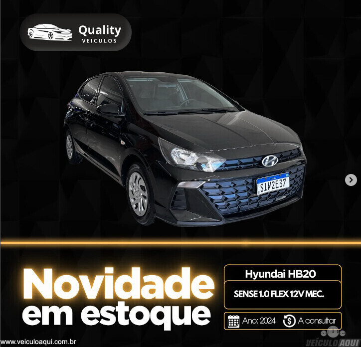 HYUNDAI HB20 HATCH | SENSE 1.0 FLEX 12V MEC